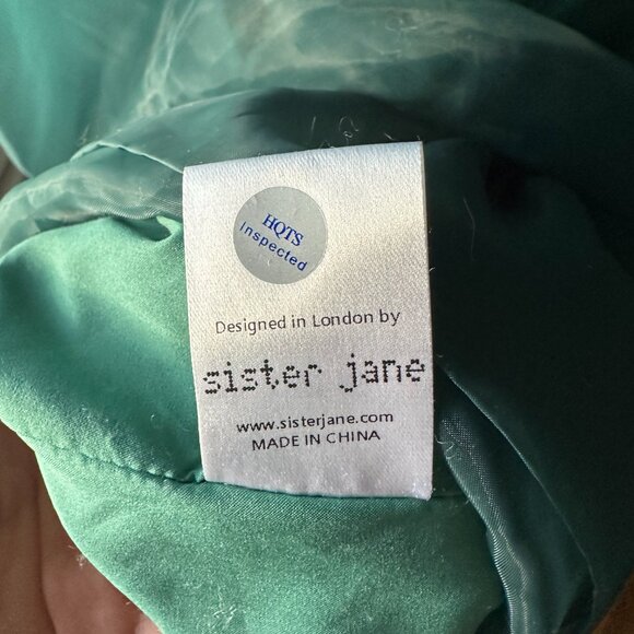 Sister Jane Organza Maxi Smock Dress, Green, XS / S - Picture 10 of 11